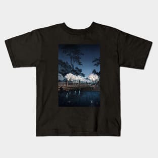 Benkei Bridge by Tsuchiya Koitsu Kids T-Shirt